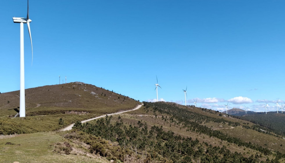 Parque eólico de graiade en Porto do Son