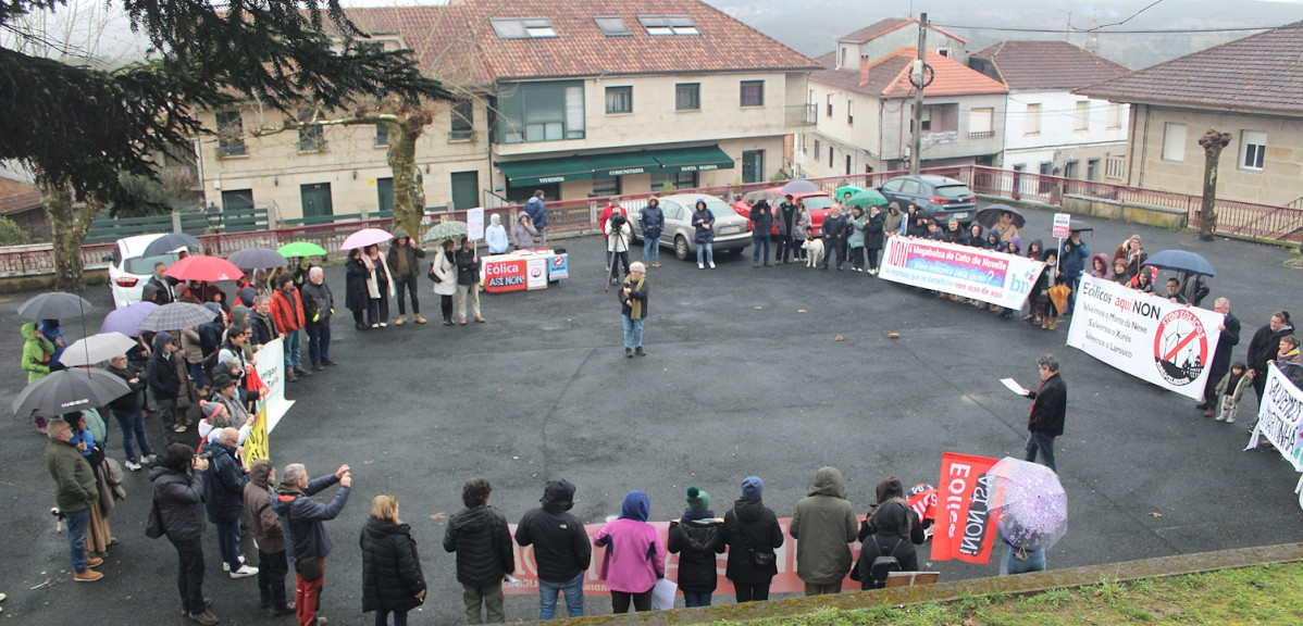 Concentracion en Cartelle contra las eu00f3licas