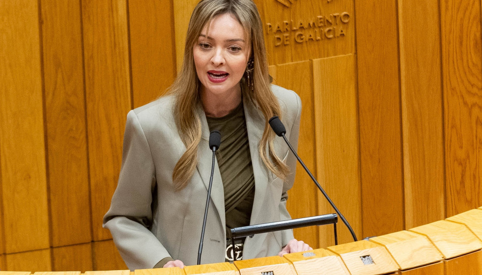 Fabiola García  en el Parlamento.