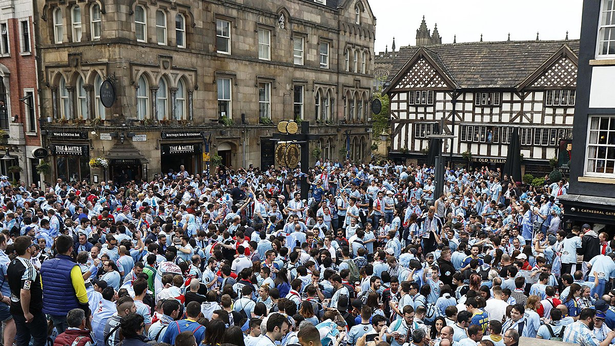 Partido manchester celta