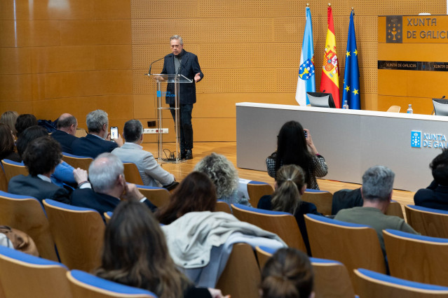 El conselleiro de Sanidade, Antonio Gómez Caamaño, en la jornada 'Enfermidades Raras en Galicia: da Estratexia á Acción'
