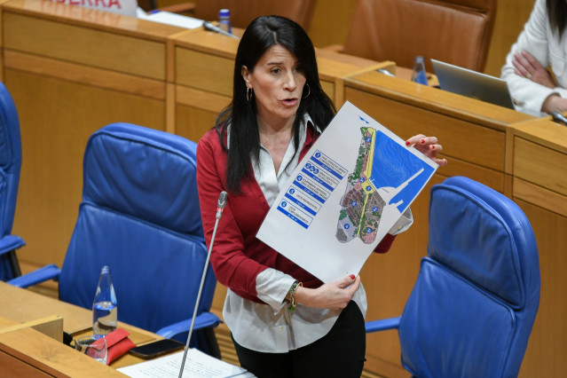 Intervención de la conselleira María Martínez Allegue en el Pleno del Parlamento de Galicia, el 11 de marzo de 2026, para hablar sobre la urbanización del PS-1 de la antigua ETEA de Vigo.