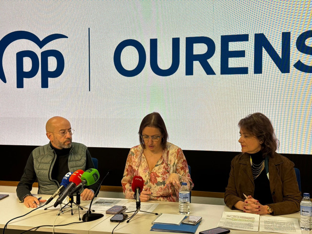 El Grupo Municipal del PP de Ourense ofrece una rueda de prensa en la sede provincial para tratar asuntos de actualidad