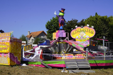 Archivo - La atracción en la que murió el joven Iván C.H., en la madrugada del 3 de  agosto de 2024, en Matamá, Vigo (Pontevedra).