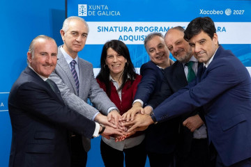La Conselleira De Vivenda E Planificación De Infraestruturas, María Martínez Allegue, Firma Convenios De Colaboración Con Abanca, Caixa Rural Galega, Unicaja Y Banco Sabadell Para Los Avales De La
