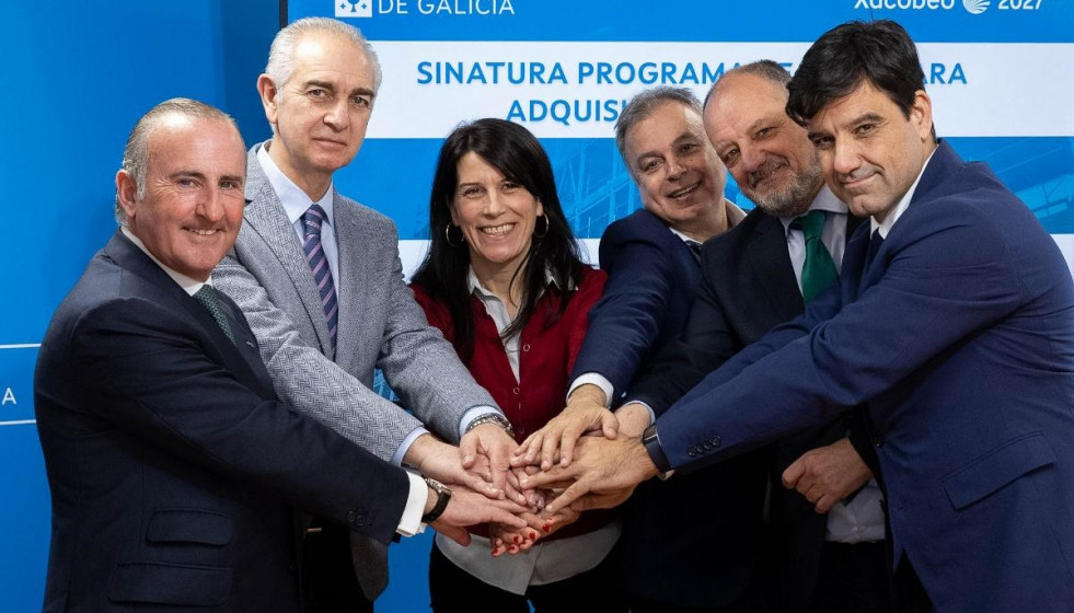 La Conselleira De Vivenda E Planificación De Infraestruturas, María Martínez Allegue, Firma Convenios De Colaboración Con Abanca, Caixa Rural Galega, Unicaja Y Banco Sabadell Para Los Avales De La
