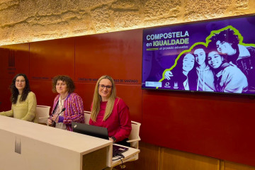 Presentación del programa 'Compostela en Igualdade', a 12 de marzo de 2026.