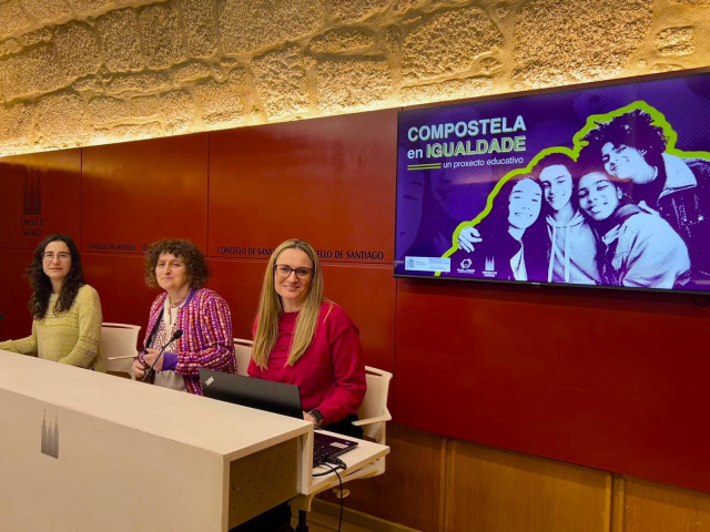 Presentación del programa 'Compostela en Igualdade', a 12 de marzo de 2026.