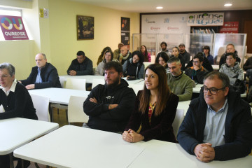 La conselleira de Medio Rural, María José Gómez, interviene en el inicio del programa de la Escuela de Pastores en Xinzo de Limia (Ourense)