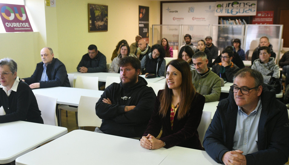 La conselleira de Medio Rural, María José Gómez, interviene en el inicio del programa de la Escuela de Pastores en Xinzo de Limia (Ourense)