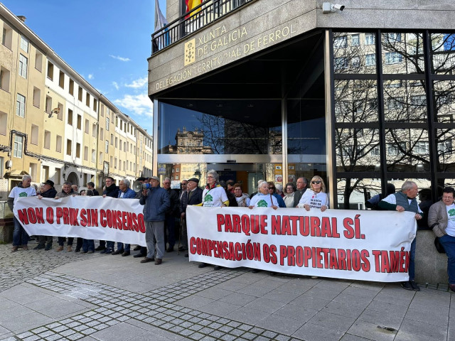 Concentración de propietarios de las Fragas do Eume.