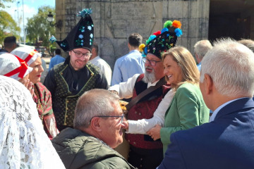 Luisa Sánchez en una fiesta de la ciudad.