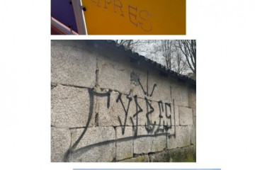 Identificado un menor como presunto autor de decenas de pintadas en O Carballiño (Ourense), la reparación de los daños asciende a 15.000 euros.