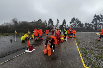 Simulacro en Lavacolla.