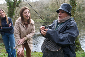 La conselleira de Medio Ambiente e Cambio Climático, Ángeles Vázquez, en el coto de Chaián
