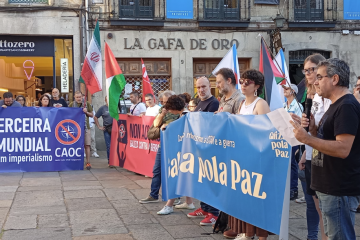 Una protesta de Galiza pola Paz en 2025
