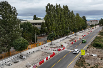 Obras en Xinzo de Limia del Ministerio de Transportes.