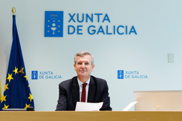 El presidente de la Xunta, Alfonso Rueda, preside la reunión semanal de su Ejecutivo.