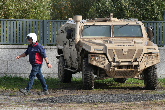 Archivo - Instalaciones de URO Vehículos Especiales S.A., a 10 de noviembre de 2025, en Valga, Pontevedra, Galicia (España).