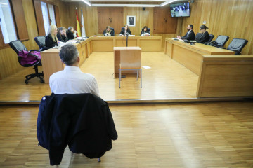 El acusado, durante la celebración del juicio.