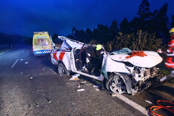 Salida de vía en Barreiros.