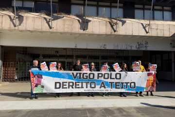 Imagen de la concentración de este martes.