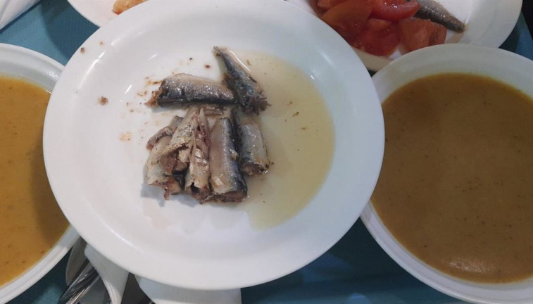 Comida residencias foto de archivo EP