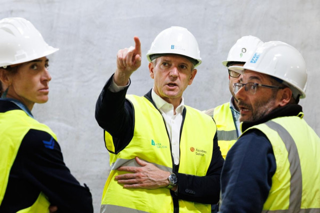 Rueda, durante su visita a Vilagarcía.