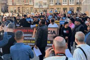 Cocentración en Ferrol por la muerte de un joven en un incendio