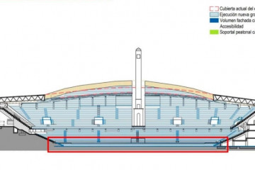 Archivo - Plan de ampliación del Estadio Abanca-Riazor para ser sede del Mundial de Fútbol de 2030