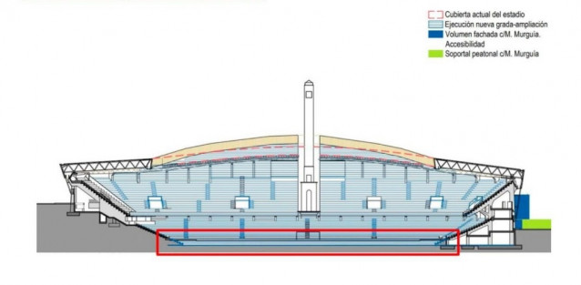 Archivo - Plan de ampliación del Estadio Abanca-Riazor para ser sede del Mundial de Fútbol de 2030