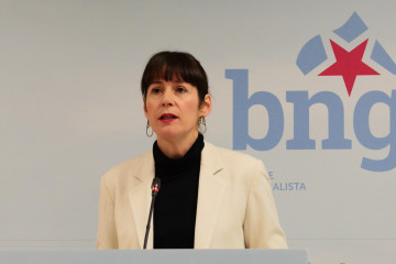 Archivo - La portavoz nacional del BNG, Ana Pontón, en rueda de prensa.
