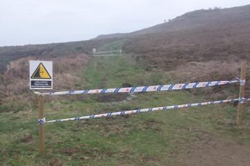 Imagen de la zona precintada.