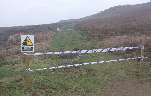 Imagen de la zona precintada.