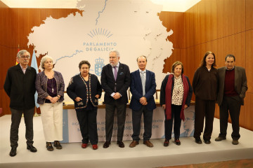 El presidente del Parlamento de Galicia, Miguel Ángel Santalices, participa en una jornada en la que reivindica figura de Ramón Otero Pedrayo y de Ricardo Carvalho Calero. Pazo do Hórreo.