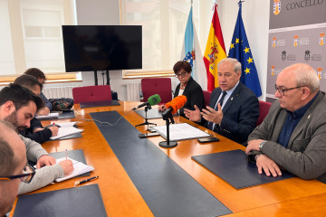 Rueda de prensa sobre el PXOM de Monforte, a 20 de marzo de 2026.