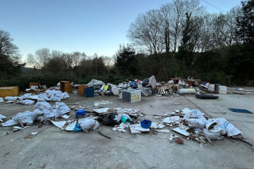 Uno de los vertederos ilegales