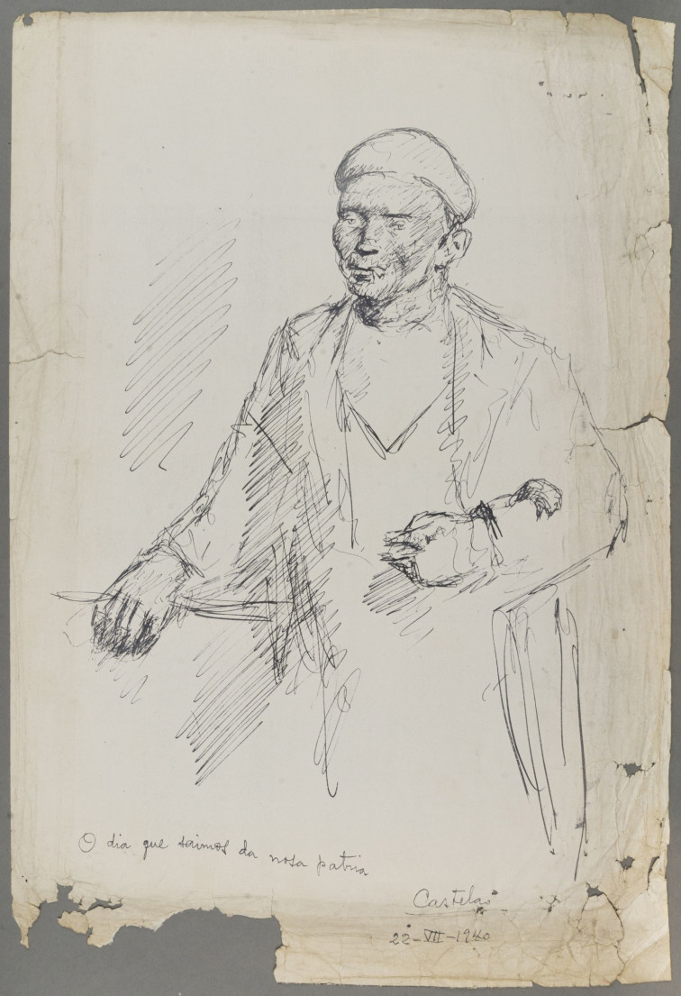 El Museo de Pontevedra recupera el primer dibujo que Castelao firmó en el exilio de Buenos Aires