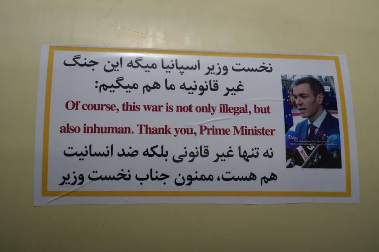 Vídeo | Misil de Irán contra Israel con foto y agradecimiento a Pedro Sáchez