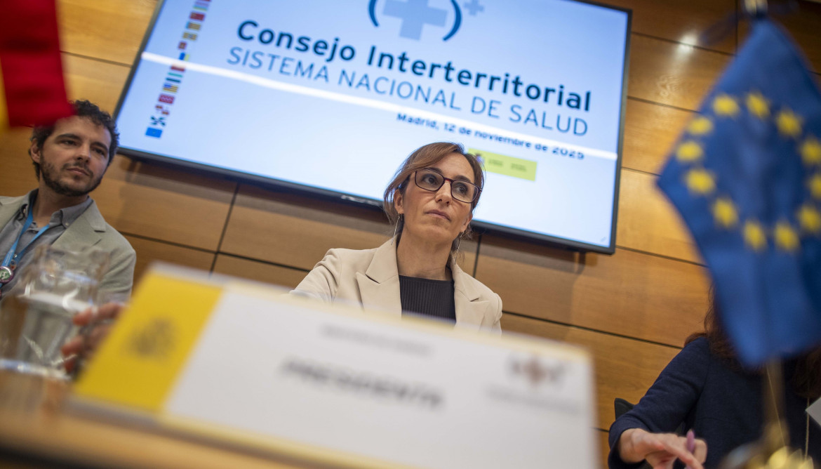 Archivo - Imagen de la ministra de Sanidad, Mónica García, en el CISNS de este miércoles.
