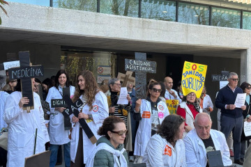 Imagen de la concentración de este lunes.