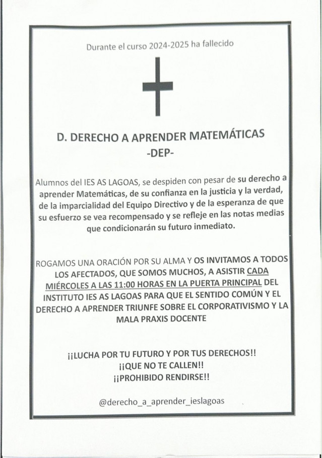 Los acusados de coaccionar a una docente en Ourense defienden 