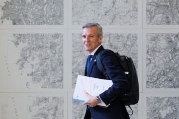 Rueda, antes del Consello de la Xunta.