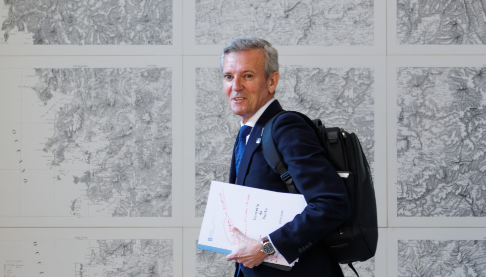 Rueda, antes del Consello de la Xunta.