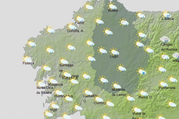 Predición de AEMET para el domingo 29 por la mañana