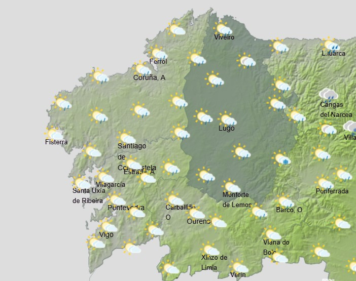Prediciu00f3n de AEMET para el domingo 29 por la mau00f1ana