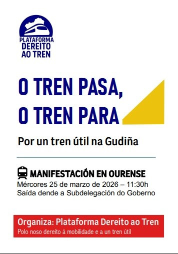 La Plataforma Dereito ao Tren valora el 
