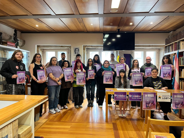 Presentación de la manifestación por el Día de la Visibilidad Trans, a 25 de marzo de 2026.