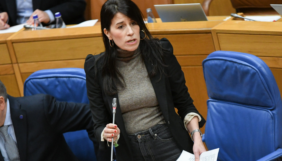 La conselleira de Vivenda, María M. Allegue