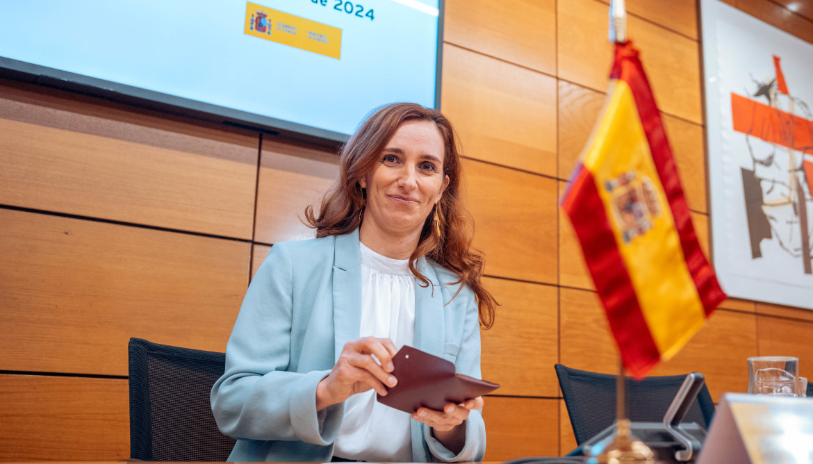 Archivo - La ministra de Sanidad, Mónica García, durante el pleno del Consejo Interterritorial del Sistema Nacional de Salud (CISNS), en el Ministerio de Sanidad, a 9 de febrero de 2024, en Madrid (